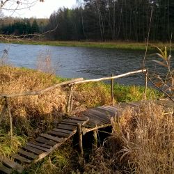 Rzeka Drwęca okolice Jedwabna