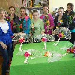 Zajęcia z florystyki w ZSS w Chełmży