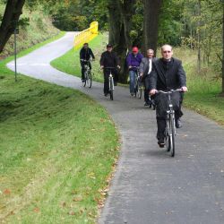 Droga rowerowa Toruń-Unisław biegnie przez gminę Łubianka