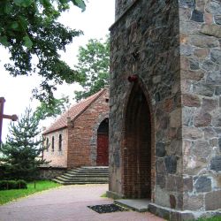 Gotycki kościół Wniebowzięcia NMP w Dźwierznie