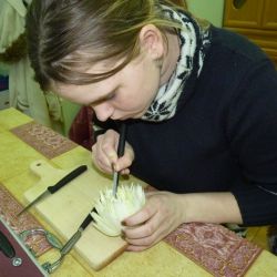 Zajęcia z carvingu w ZSS w Chełmży