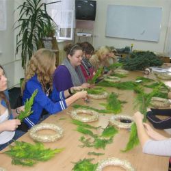 Zajęcia z florystyki w ZS w Chełmży