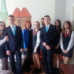 Uczniowie ZS, CKU w Gronowie