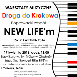 warsztaty muzyczne Chełmża - plakat