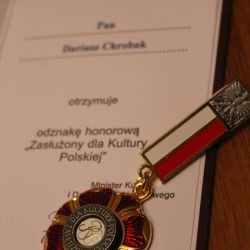 Dariusz Chrobak "Zasłużony dla Kultury Polskiej"