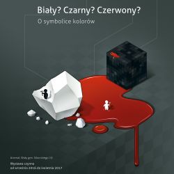 Plakat "Biały? Czarny? Czerwony? O symbolice kolorów"