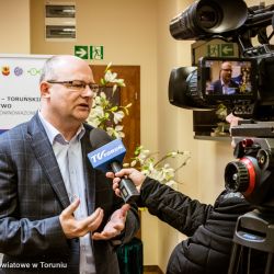 Starosta Toruński Mirosław Graczyk - konferencja prasowa