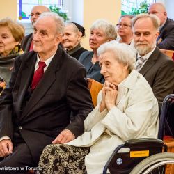 100 urodziny p. Wandy Ruczyńskiej - mieszkanki DPS w Wielkiej Nieszawce