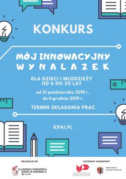 Plakat Konkursu Mój innowacyjny wynalazek