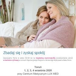 Mammografia Toruń plakat