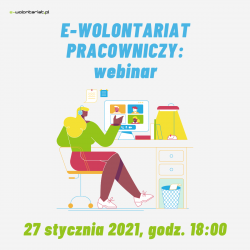 Webinar e-wolontariat pracowniczy - baner 1200x1200