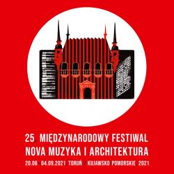 Plakat promujący 25. Międzynarodowy Festiwal Nova Muzyka i Architektura