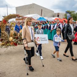 Wieniec i delegacja sołectwa Czarnowo
