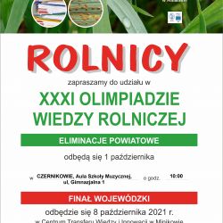 Olimpiada Wiedzy Rolniczej 2021