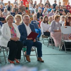 Agnieszka Janiaczyk-Dąbrowska i Andrzej Siemianowski siedzą na publiczności