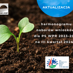 Aktualizacja harmonogramu naborów wniosków dla PS WPR 2023-2027