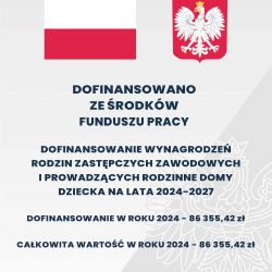 plakat dotyczący realizowanego programu rządowego