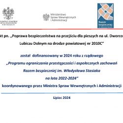 Tabliczka 2024- Razem Bezpieczniej