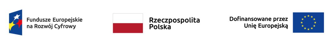 logotyp programu Fundusze Europejskie na Rozwój Cyfrowy