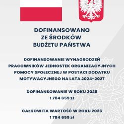 plakat dotyczący realizowanego programu rządowego