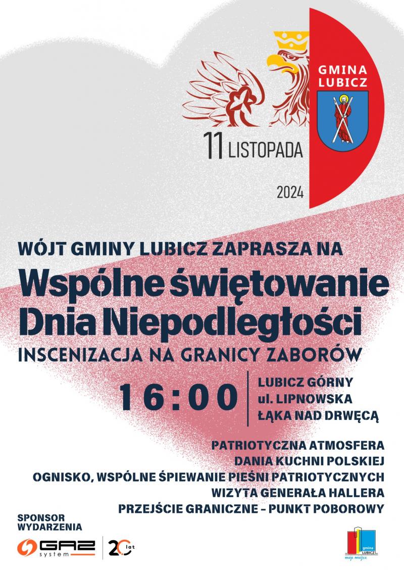 Inscenizacja na granicy zaborów Lubicz