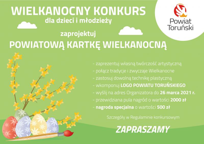 "Powiatowa kartka wielkanocna" - konkurs dla dzieci i młodzieży