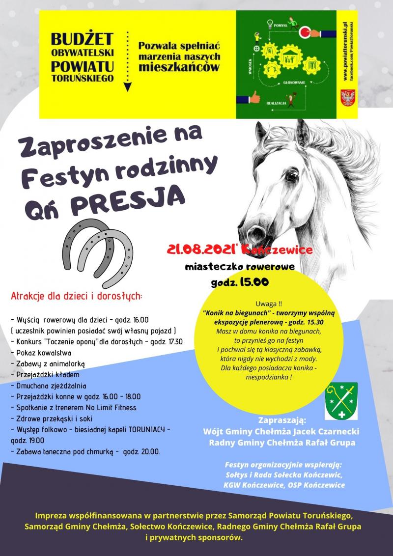 Qń Presja - festyn rodzinny w Kończewicach już w sobotę