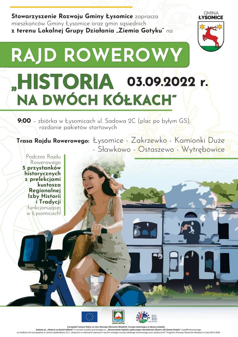 Rajd rowerowy gmina Łysomice