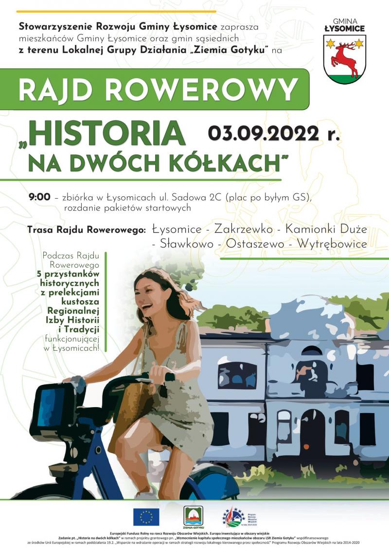 Rajd rowerowy gmina Łysomice