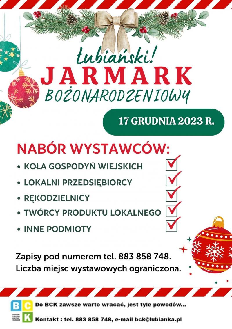 Jarmark Bożonarodzeniowy w Łubiance