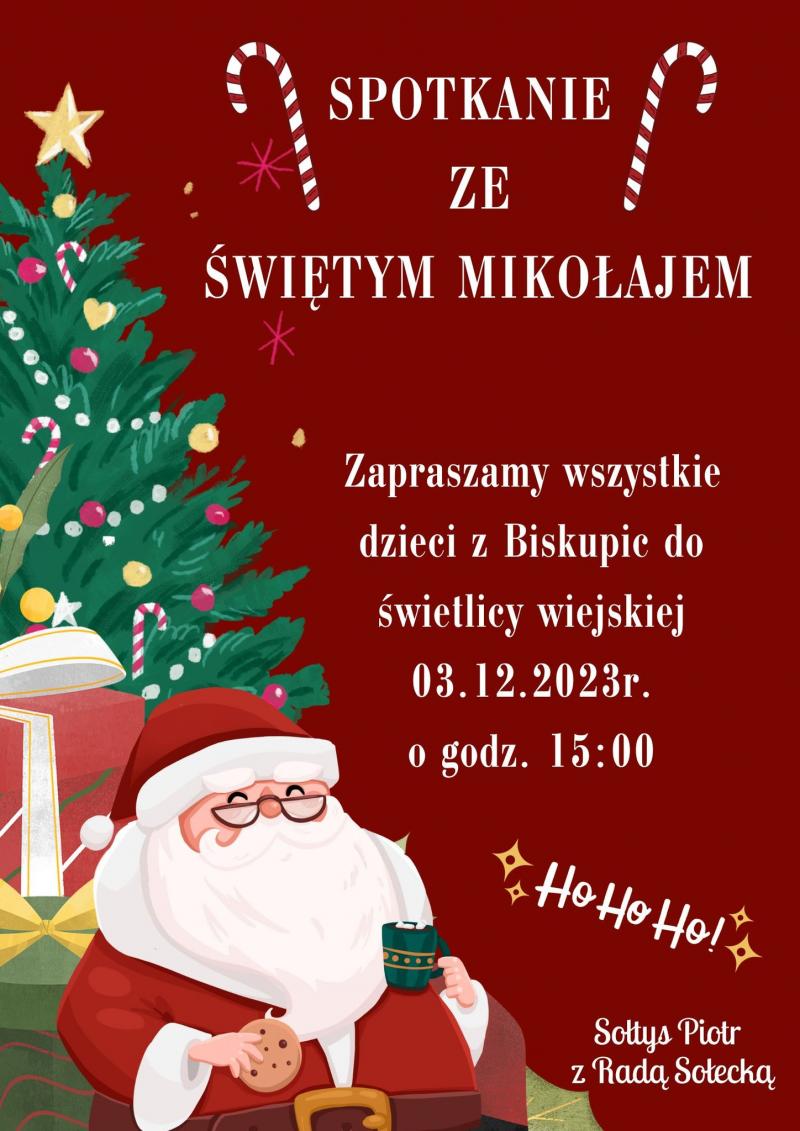 Spotkanie ze Świętym Mikołajem w Biskupicach