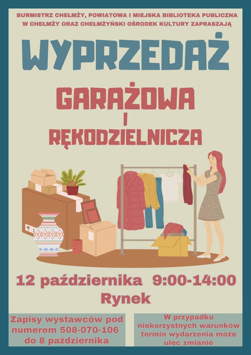 Wyprzedaż garażowa i rękodzielnicza Chełmża