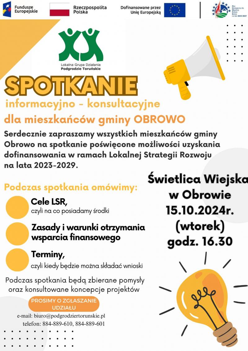 Spotkanie informacyjno-konsultacyjne w Obrowie