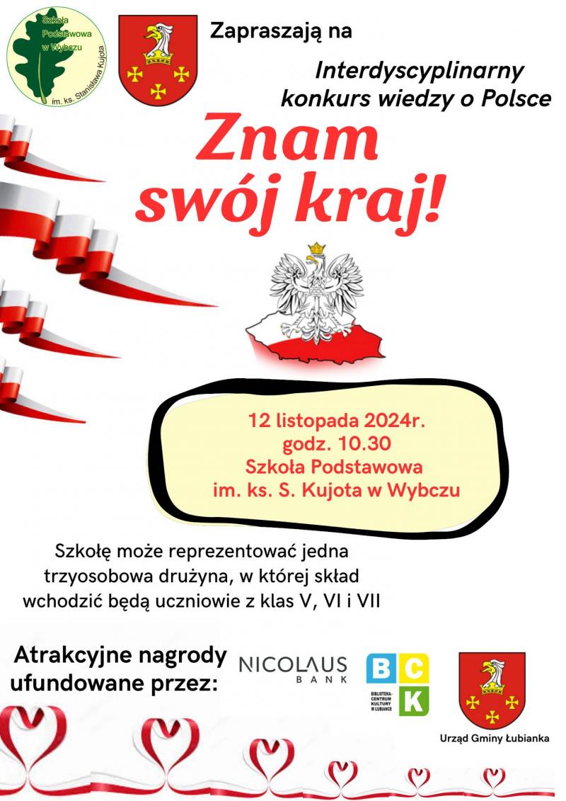 Znam swój kraj - konkurs wiedzy o Polsce