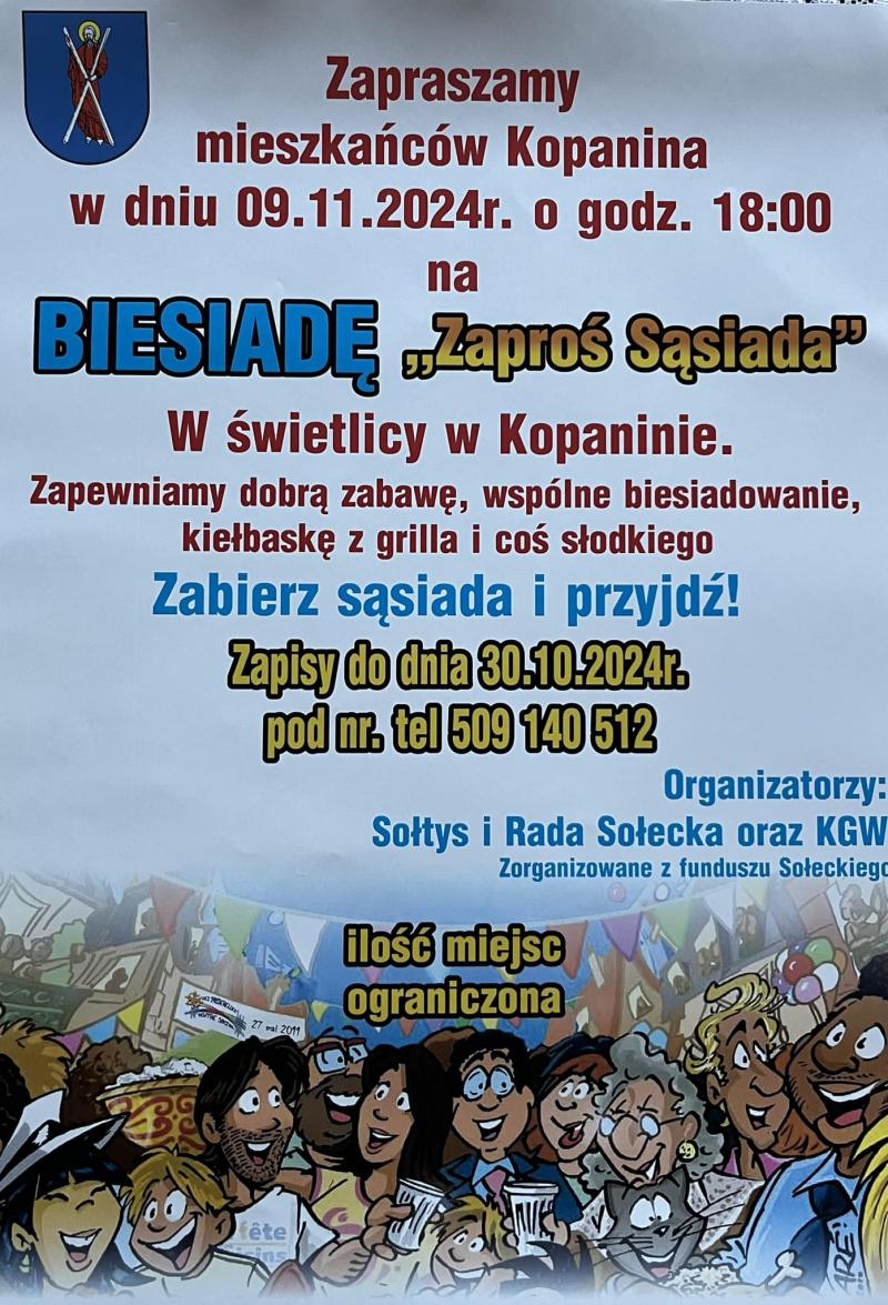 Biesiada Zaproś sąsiada w Kopaninie