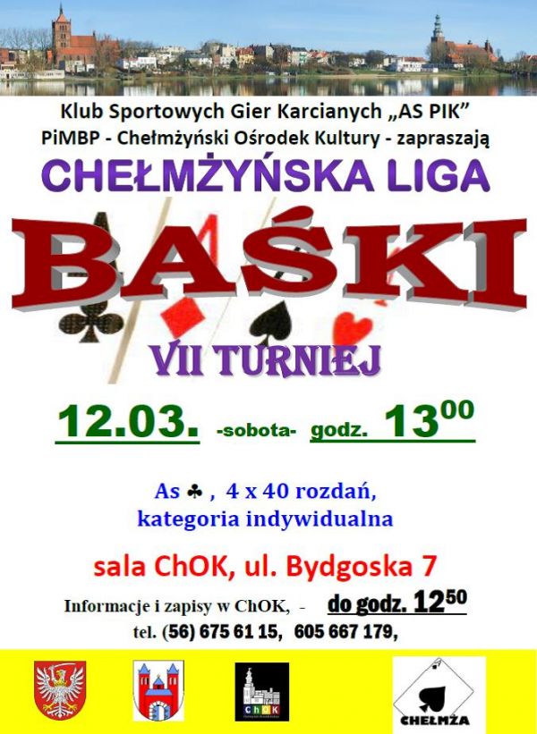 VII turniej Chełmżyńskiej Ligii Baśki – trwają zapisy