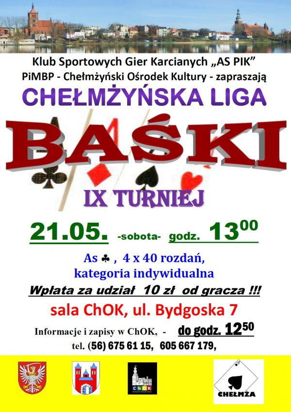 IX turniej Chełmżyńskiej Ligii Baśki - trwają zapisy