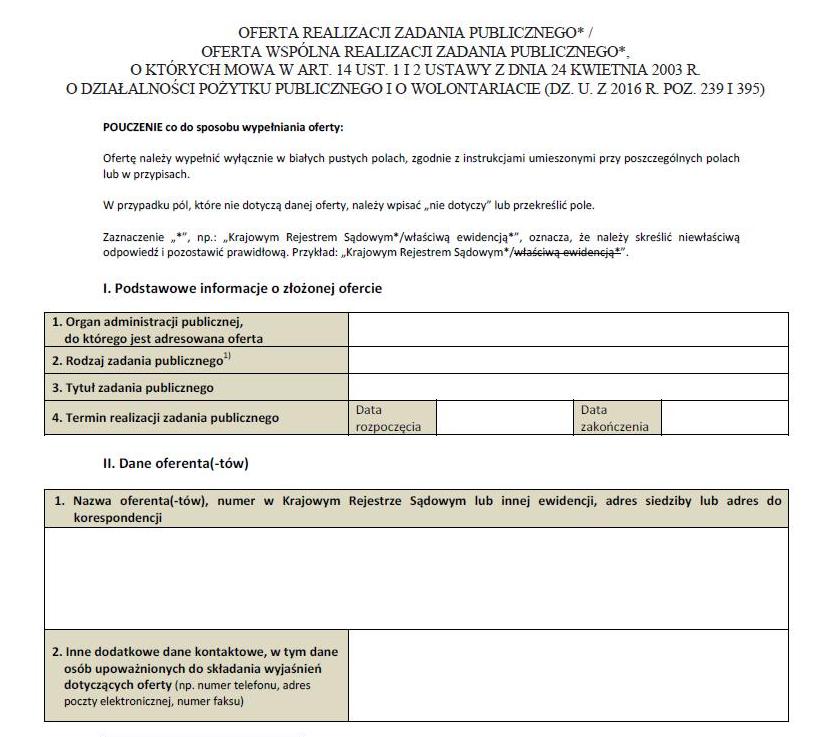 Otwarty konkurs ofert dla NGO ‘2017  - rozpoczęliśmy nabór wniosków!