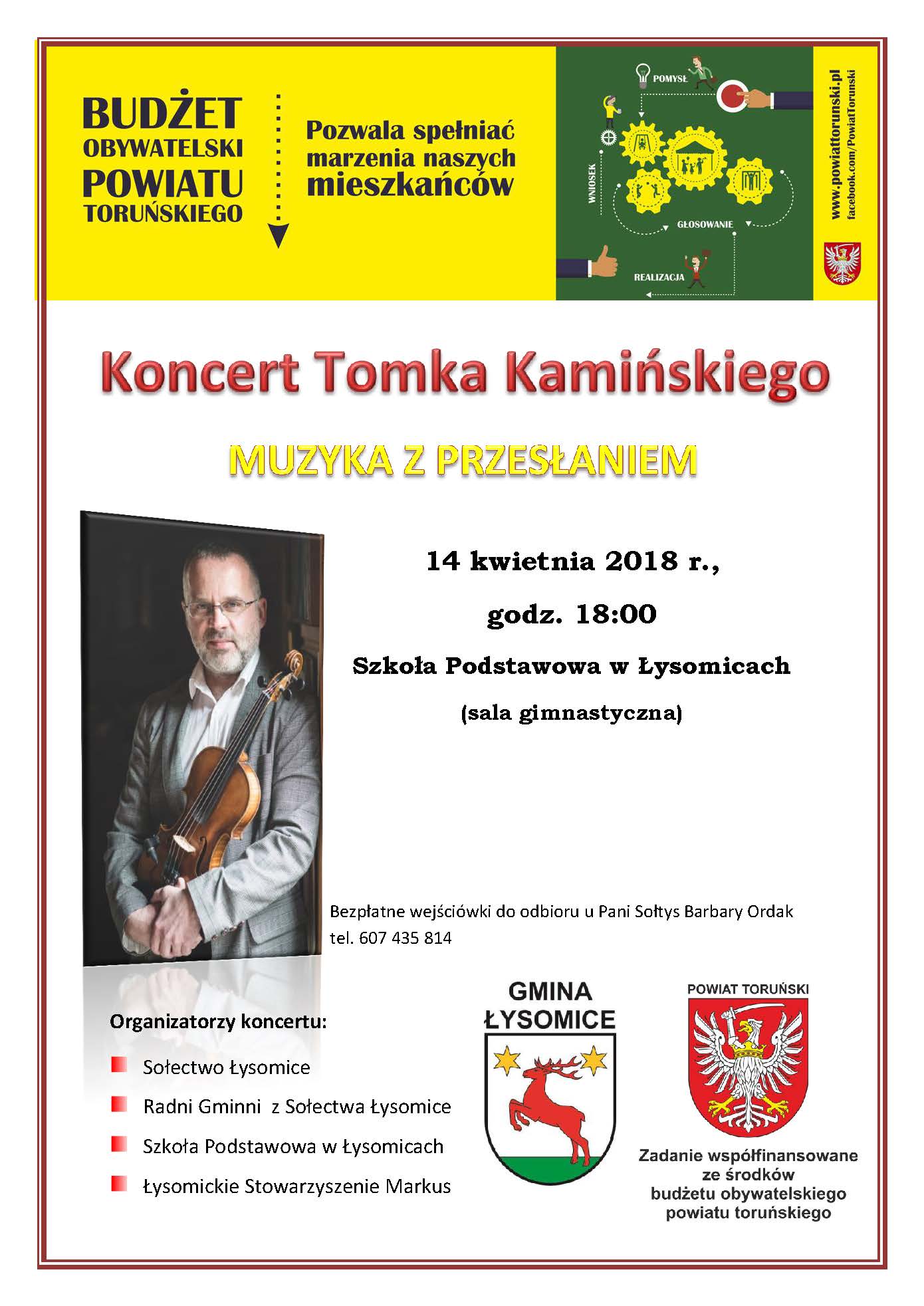 Tomek Kamiński już w sobotę w Łysomicach