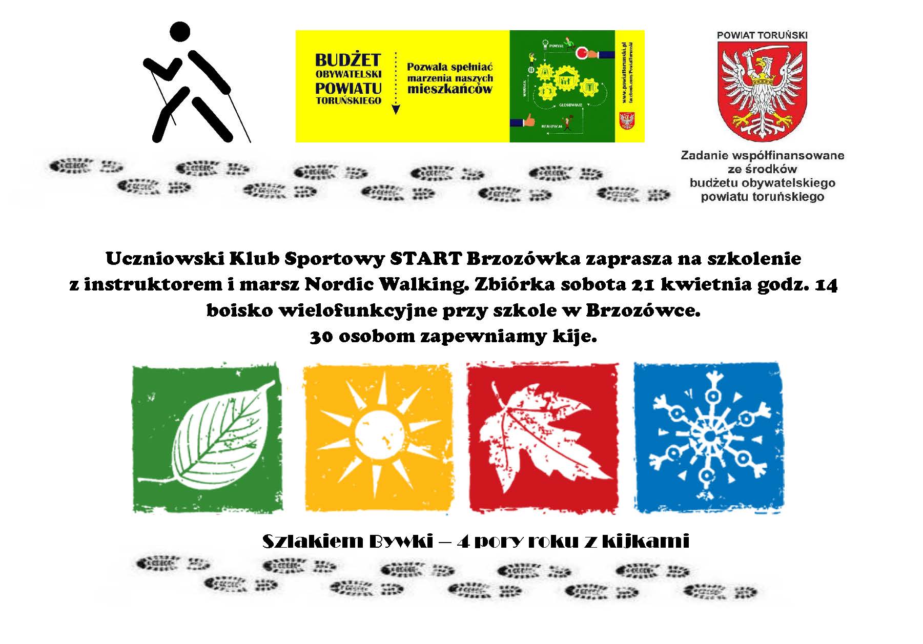 Teraz twój ruch! Bezpłatne szkolenie i marsz Nordic Walking