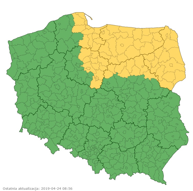 Ostrzeżenie meteo o silnym wietrze!