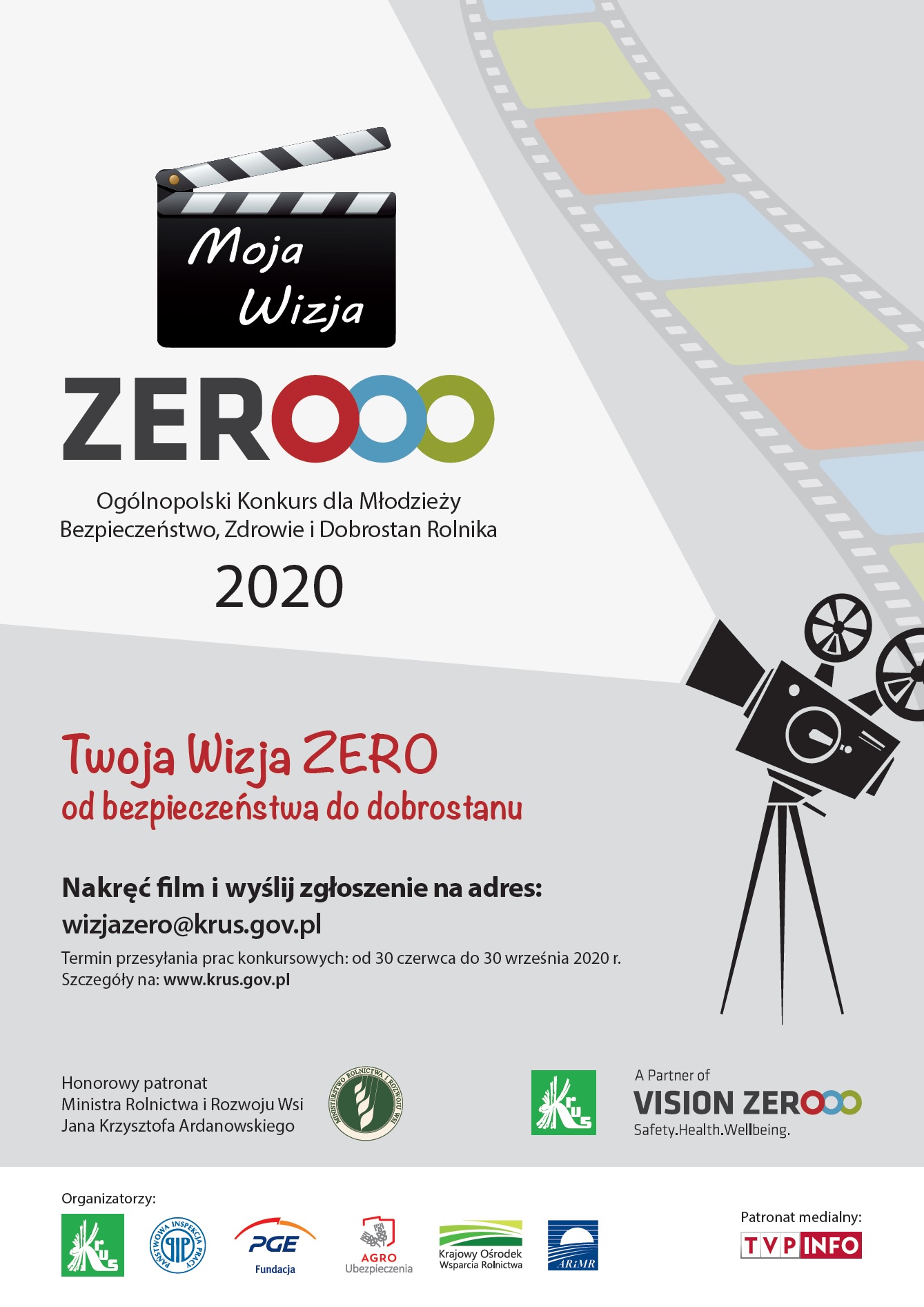 II Ogólnopolski Konkurs dla Młodzieży „Moja Wizja Zero – Bezpieczeństwo, Zdrowie i Dobrostan Rolnika”