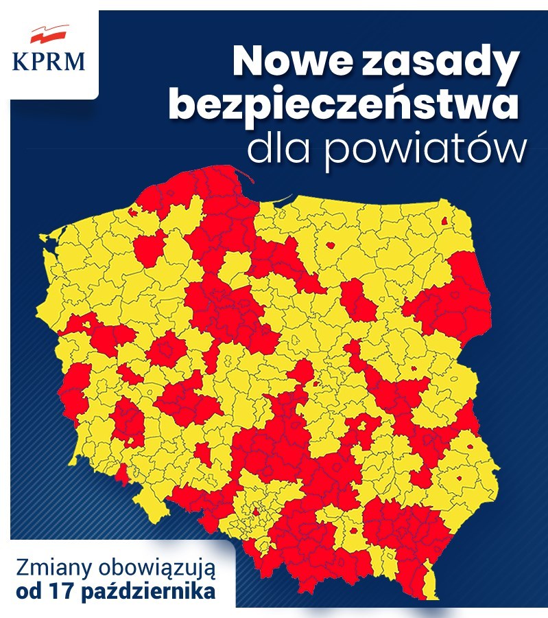 Powiat toruński i miasto Toruń od 17 października w czerwonej strefie!