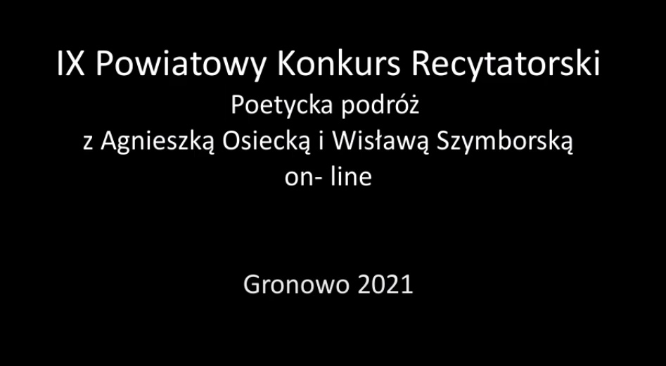 Wyniki IX Powiatowego Konkursu Recytatorskiego ogłoszone