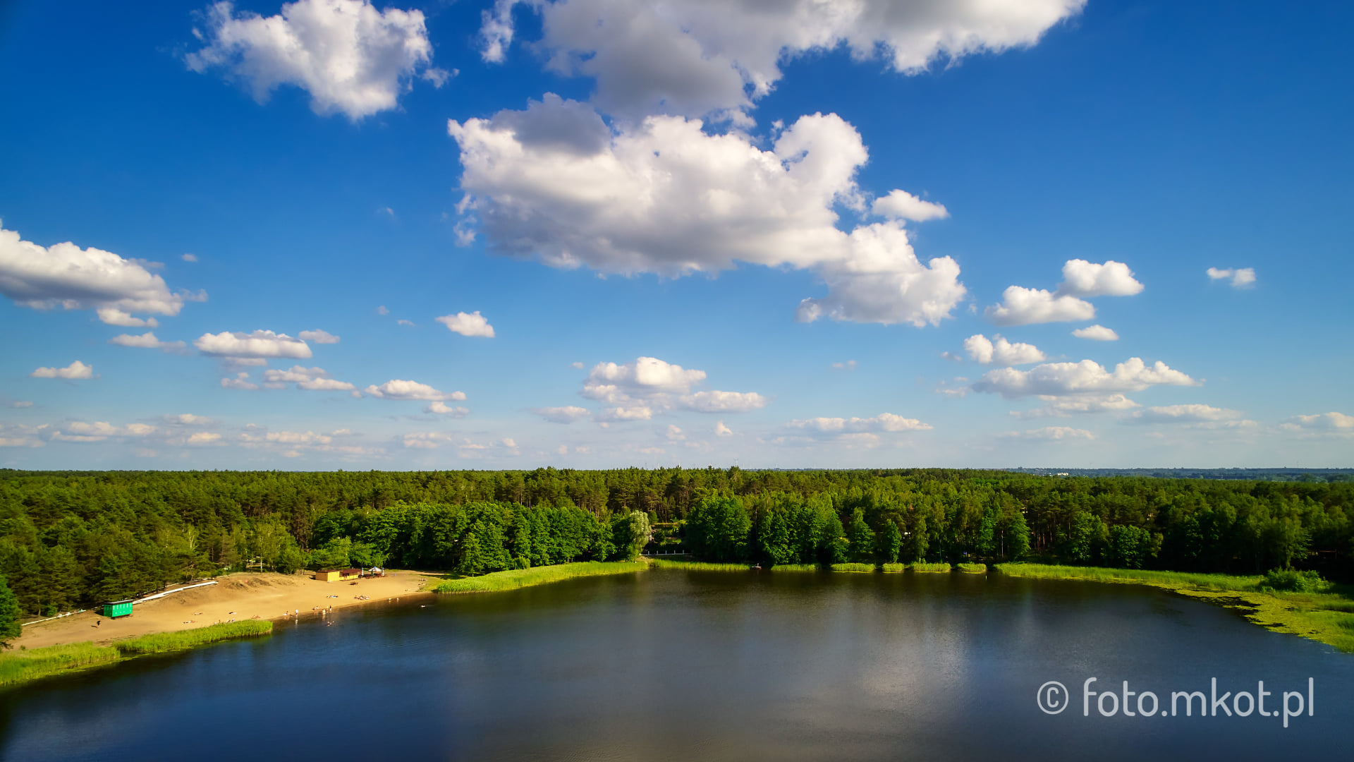 Plaża w Osieku na Wisłą zamknięta