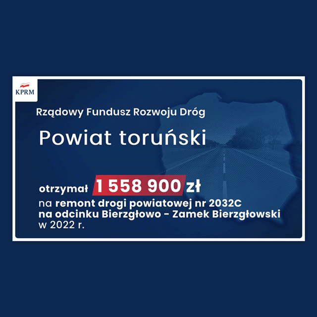 Przebudowa dróg powiatowych na liście zadań dofinansowywanych                 z Rządowego Funduszu Rozwoju Dróg 2022