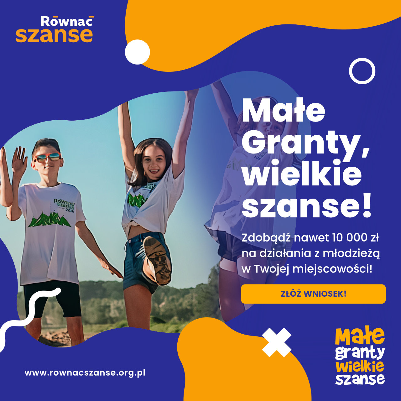 Program „Równać Szanse” ogłasza nabór wniosków w Konkursie Małe Granty!