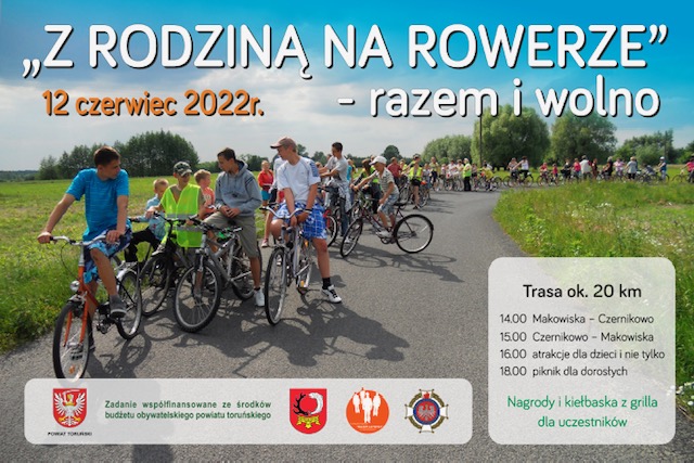 Z rodziną nie tylko na zdjęciu, ale także na... rowerze