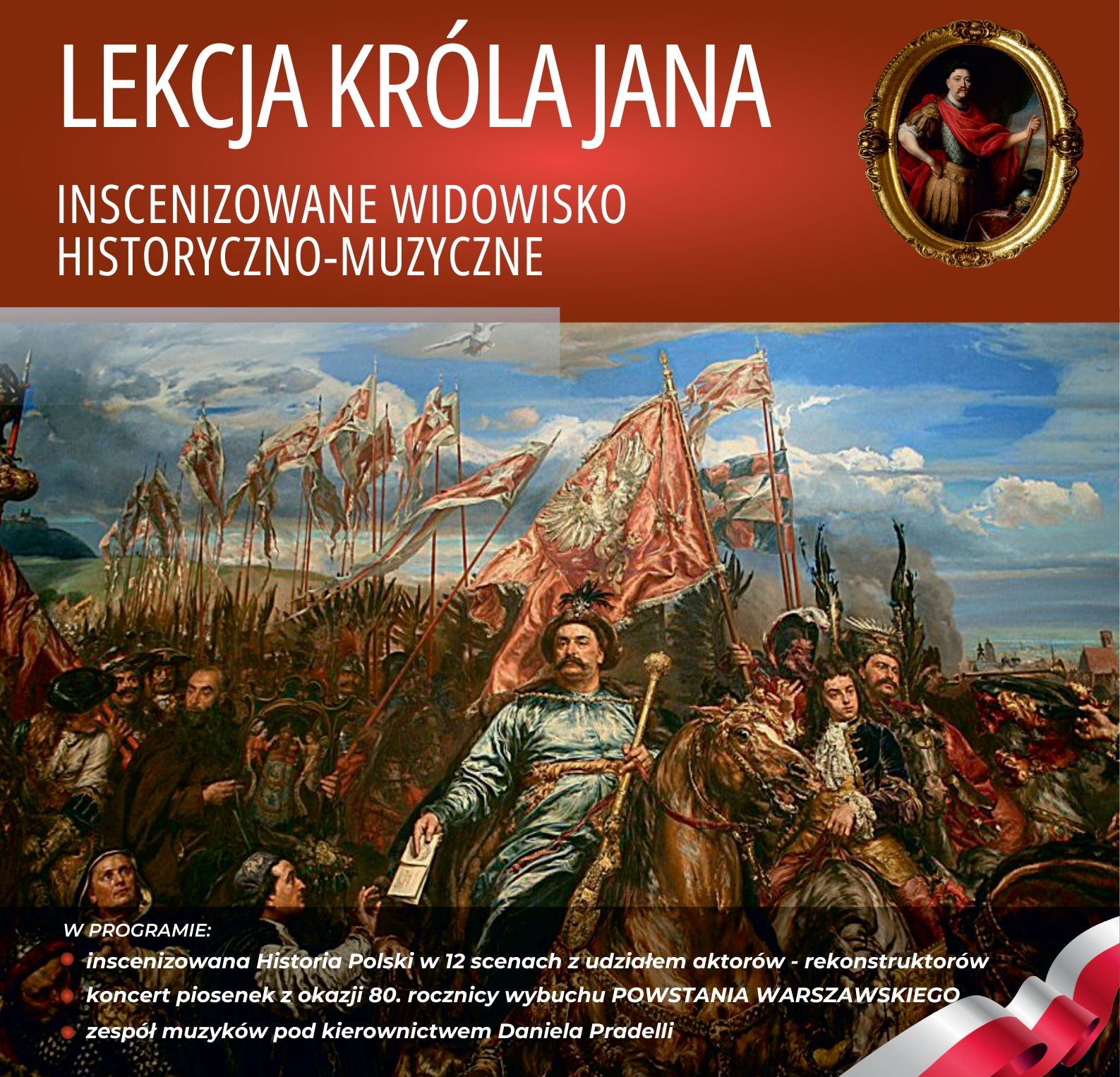 Widowisko muzyczno-historyczne "Lekcja Króla Jana" już 5 października 2024 r. w Kończewicach!