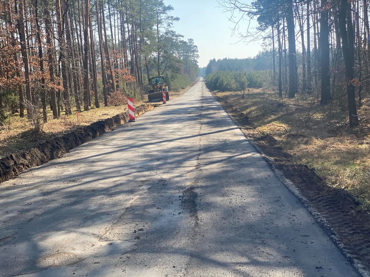 Trwają prace na drodze powiatowej Czernikowo – Bobrowniki – Włocławek